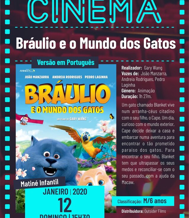 cartaz_filme_matine_braulio_e_o_mundo_dos_gatos