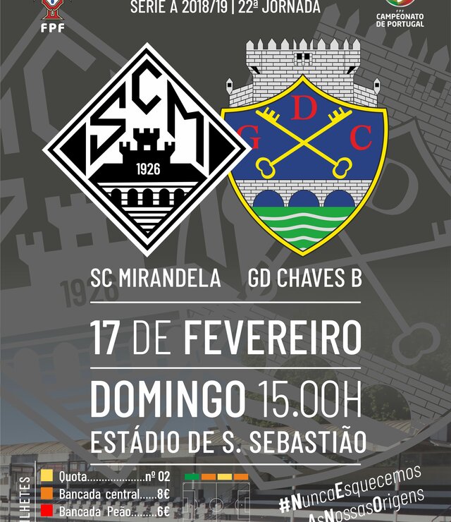 cartaz_jogo_campeonato_s_niores_A__SC_Mirandela_vs_GD_Chaves_B