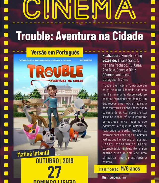 cartaz_filme_matine_trouble_aventura_na_cidade