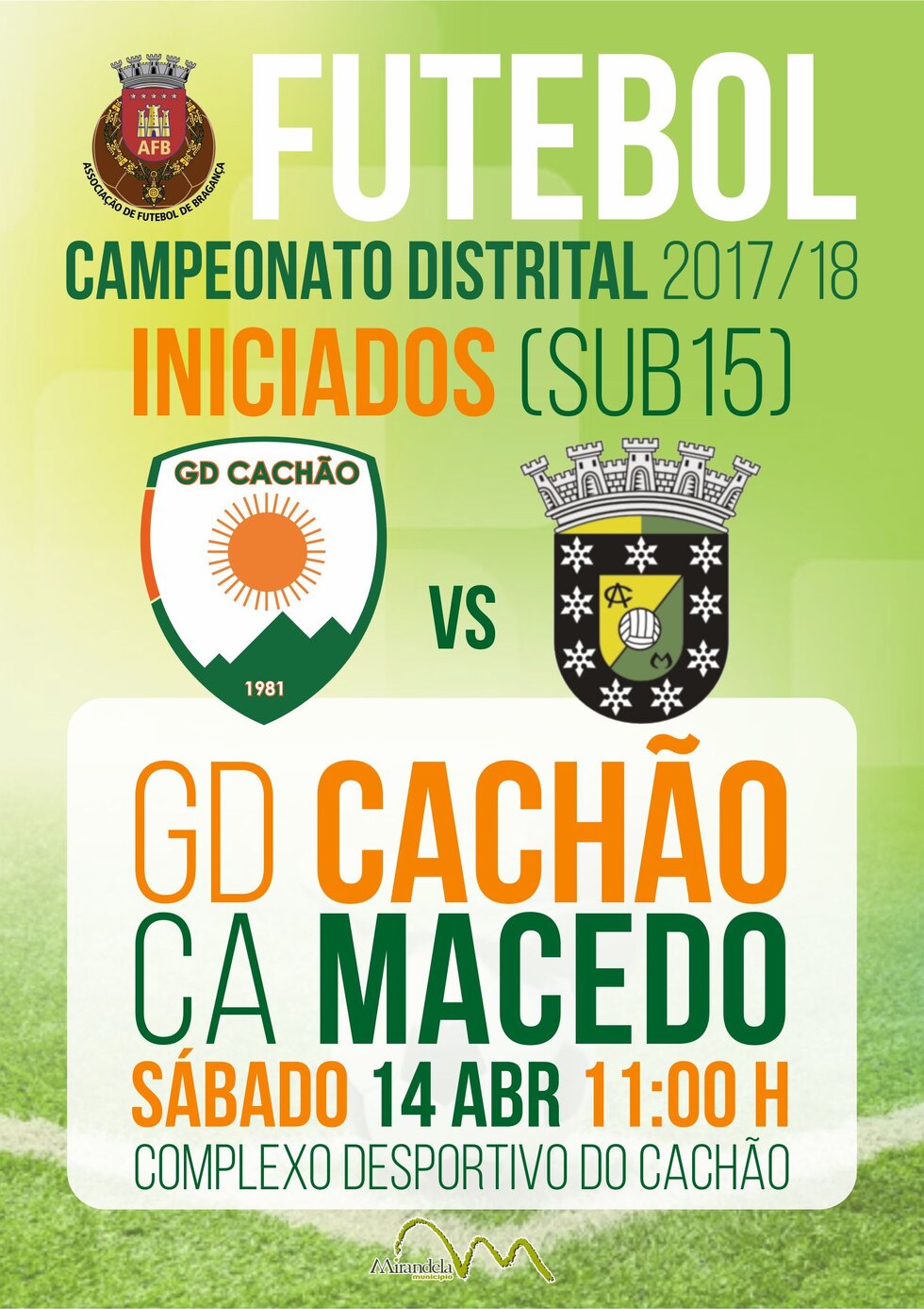 cartaz_jogo_futebol_distrital_Iniciados_GD_Cach_o_vs_CA_Macedo_18